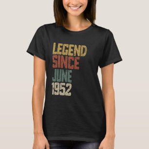 1952年6月生まれ 73歳 男性 女性 73歳を祝う Tシャツ