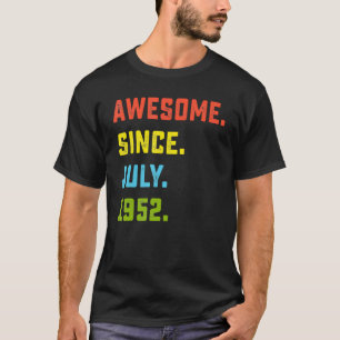 1952年7月以素晴らし降70歳誕生日 Tシャツ