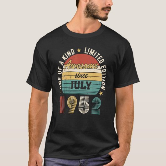 1952年7素晴らし月U2013ハッピーバースデー以降 Tシャツ (正面)
