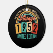 1952年70誕生日70歳素晴らしのBe セラミックオーナメント (左)