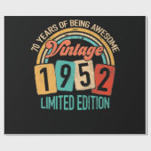 1952年70誕生日70歳素晴らしのBe ラッピングペーパー (フラット)