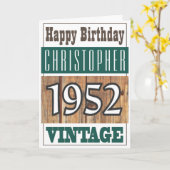 1952生まれ年のグリーティングカード カード (黄色い花)