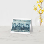 1952米国武装サービススタンプの女性 カード (黄色い花)