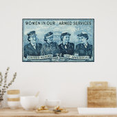 1952米国武装サービススタンプの女性 ポスター (キッチン)