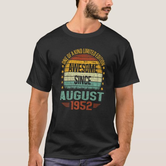 1952素晴らし年のヴィンテージ70誕生日以降 Tシャツ (正面)
