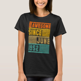 1952素晴らし年6月以来ヴィンテージ70人目の男女 Tシャツ