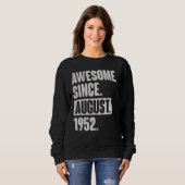 1952素晴らし年70歳威厳がある70歳から スウェットシャツ (正面フル)