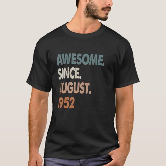 1952素晴らし年70誕生日70年以威厳がある降 Tシャツ (正面)