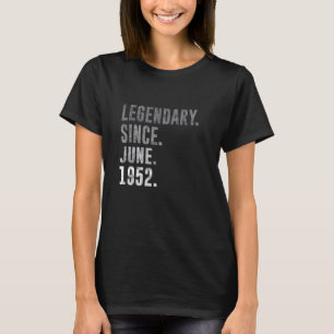 1952 73 1952年6月以来の伝説的な73誕生日Vi Tシャツ