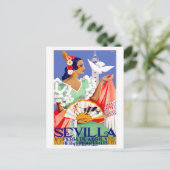 1952 Seville Spain April Fair Poster ポストカード (スタンド正面)
