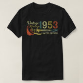 1953年おもしろい誕生日ギフト男性へギター恋人69日 Tシャツ (デザイン正面)