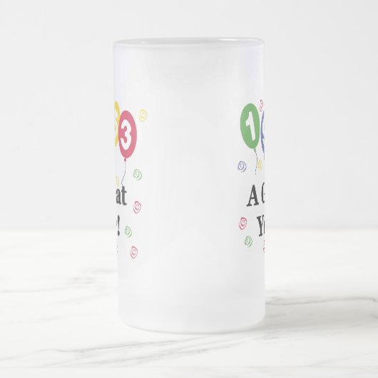 1953年すばらしい年の誕生日 フロストグラスビールジョッキ (中央)