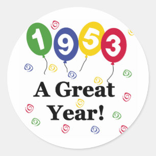 1953年すばらしい年の誕生日 ラウンドシール