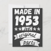 1953年にオリジナル部品で シーズンカード (裏面)