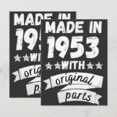 1953年にオリジナル部品で シーズンカード (正面/裏面)