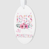 1953年に作られた70歳フローラ70誕生日ギフト オーナメント (正面)