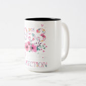 1953年に作られた70歳フローラ70誕生日ギフト ツートーンマグカップ (正面右)