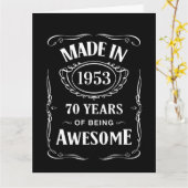 1953年に2023年の70年素晴らし間作 カード (黄色い花)