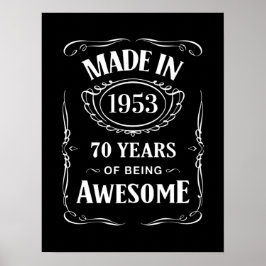 1953年に2023年の70年素晴らし間作 ポスター