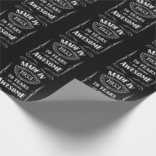 1953年に2023年の70年素晴らし間作 ラッピングペーパー (角)