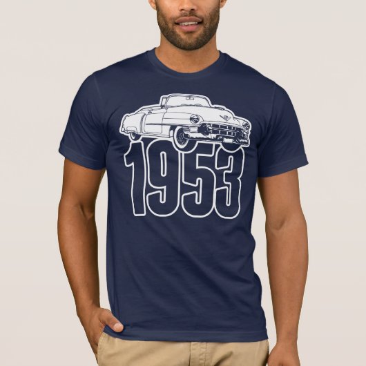 1953年のキャデラックシリーズ62コンバーチブル Tシャツ (正面)