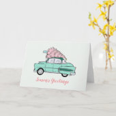 1953年のシボリー・ベルエア・シーズンの挨拶状 カード (黄色い花)