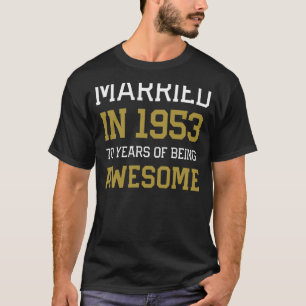 1953年のセ男性へルで70周年 Tシャツ