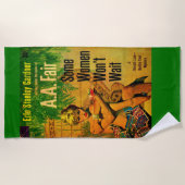 1953年のパルプ小説が待たない女性をカバー ビーチタオル (正面)