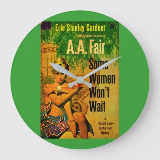 1953年のパルプ小説で一部の女性が待たない ラージ壁時計 (正面)