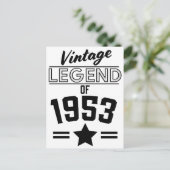 1953年のヴィンテージ伝説 ポストカード (スタンド正面)