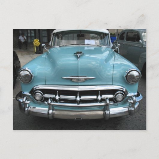 1953年のChevy Bel Air ポストカード (正面)