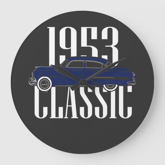 1953年クラシック車 ラージ壁時計 (正面)