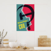 1953年ドイツ選挙ポスター CDU 警戒せよ ポスター (キッチン)