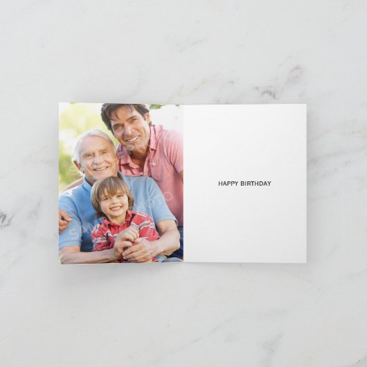 1953年ハッピーバースデー折り畳みフォト誕生日 カード (内部)