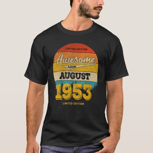 1953年以威厳がある来2023年70素晴らし誕生日 Tシャツ (正面)