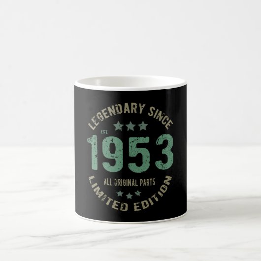 1953年伝説の生まれ お誕生日ギフト コーヒーマグカップ (中央)