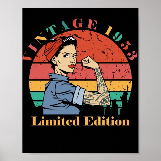 1953年生まれのヴィンテージ ポスター (正面)