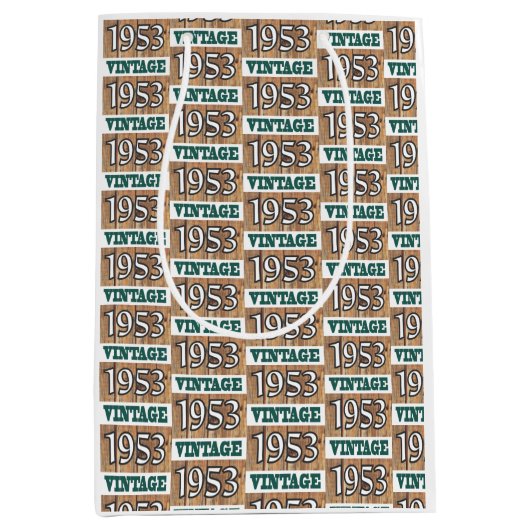 1953年生まれ中抱き枕 ミディアムペーパーバッグ (正面)