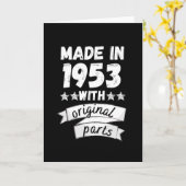 1953年製のオリジナルパーツ付き カード (黄色い花)