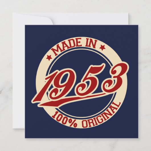 1953年製 カード (正面)