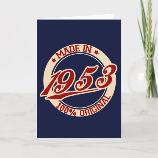 1953年製 カード (正面)