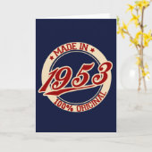 1953年製 カード (黄色い花)