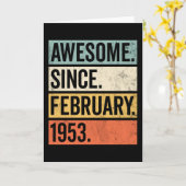 1953年2月からすごい誕生日 カード (黄色い花)