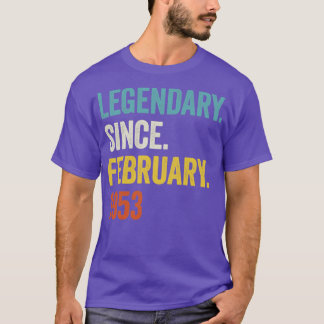 1953年2月70歳の誕生日から70年の伝説 Tシャツ