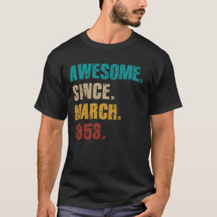1953年3月72日素晴らしから72歳のヴィンテージ Tシャツ