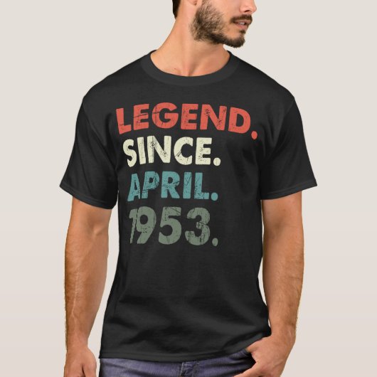 1953年4月1953年レトロ1953年伝説S Tシャツ (正面)