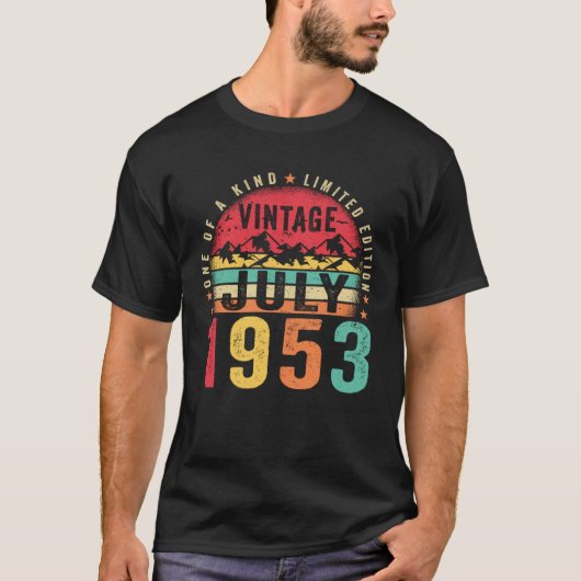 1953年7月以素晴らし降70日目ヴィンテージ Tシャツ (正面)
