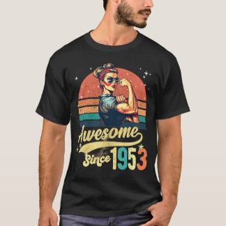 1953年70素晴らし誕生日以来70歳 Tシャツ