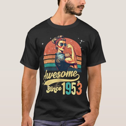 1953年70素晴らし誕生日以来70歳 Tシャツ (正面)