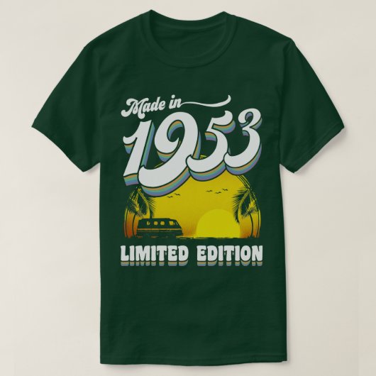 1953年70誕生日ギフト制作70歳70歳 Tシャツ (デザイン正面)